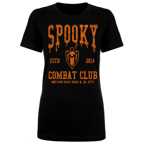 SPOOKY COMBAT CLUB - WOMEN'S FITTED T-SHIRT Thumbnail
